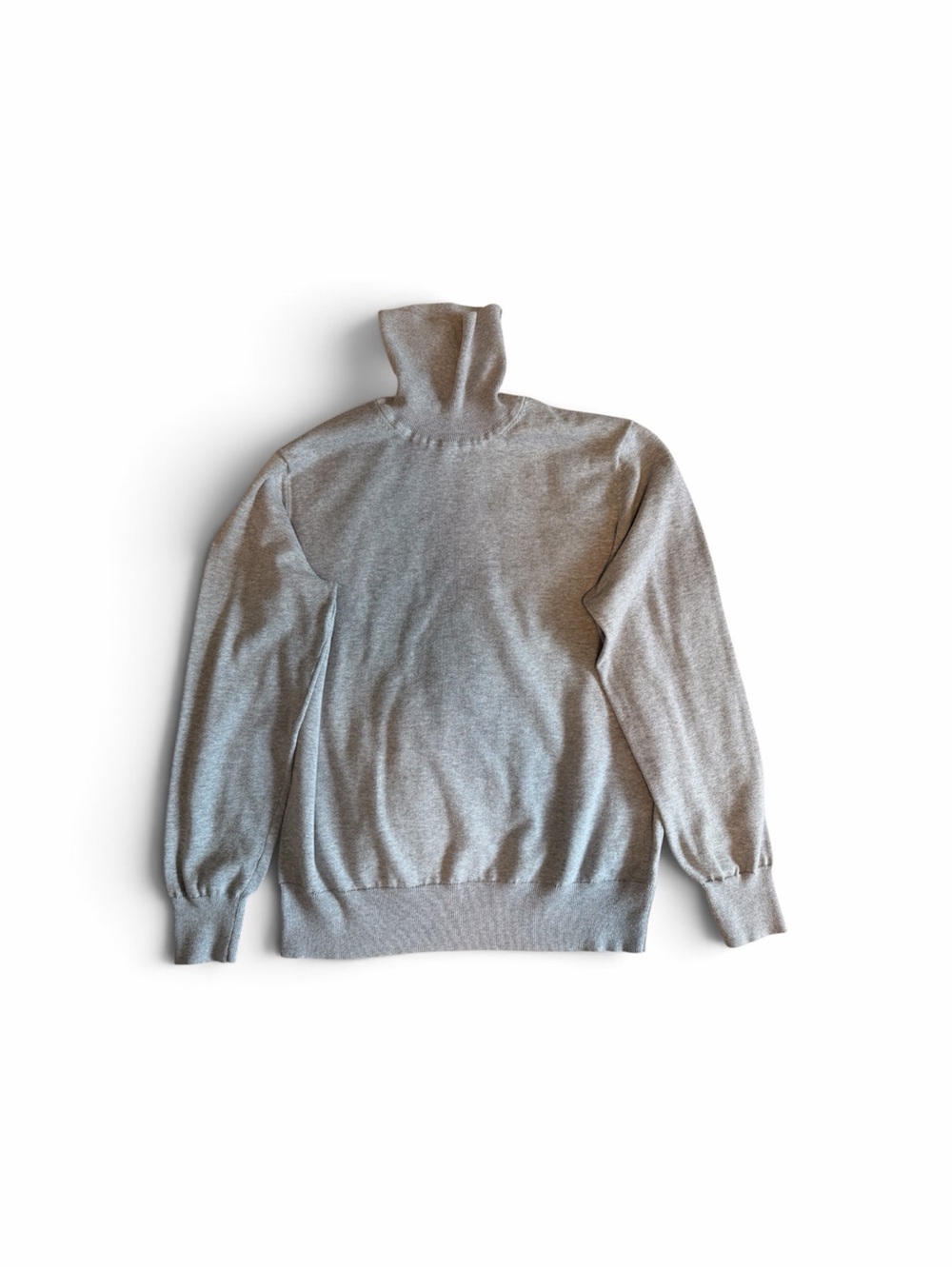Tip Top Tailors Grey Wool Blend Turtleneck Sweater Men’s L